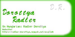 dorottya radler business card